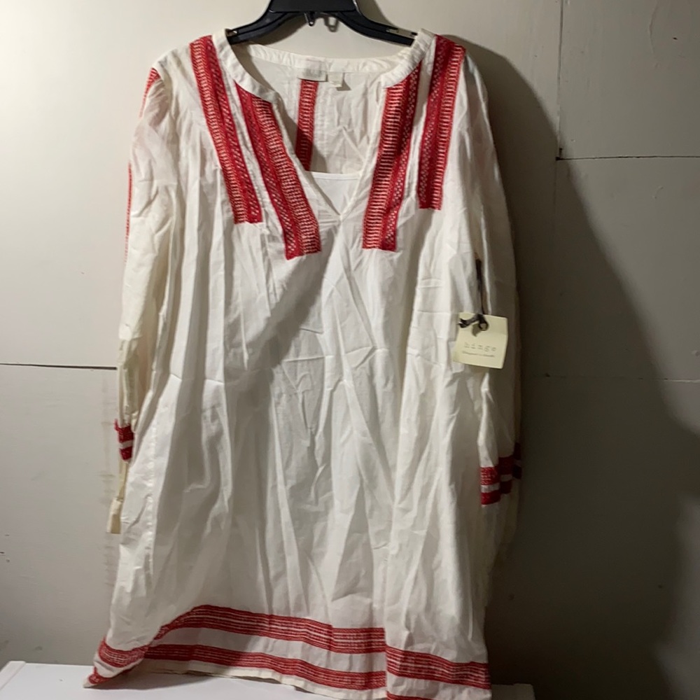 Hinge Embroidery cotton dress